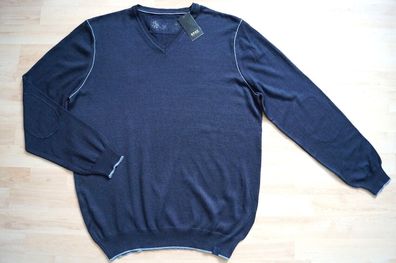 BRAX Herren Pullover V-Ausschnitt Gr. 52, 54 dunkelblau 89,95 € NEU
