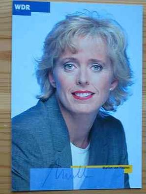 WDR Fernsehmoderatorin Marion von Haaren - Autogramm!!!