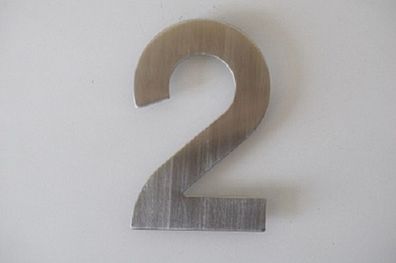 Bella Casa Edelstahl Hausnummer "2"