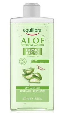 Equilibra, Aloe Vera Badegelee, 400 ml - Feuchtigkeitsspender