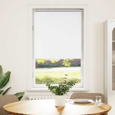 vidaXL Verdunkelungsrollo Weiß 70x175cm Stoffbreite 65,7 cm Polyester