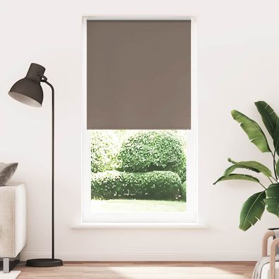 vidaXL Verdunkelungsrollo Kaffeebraun 115x210 cm Stoffbreite 110,7 cm