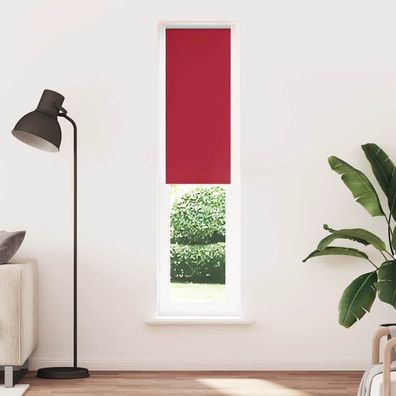 vidaXL Verdunkelungsrollo Rot 55x230 cm Stoffbreite 50,7 cm Polyester