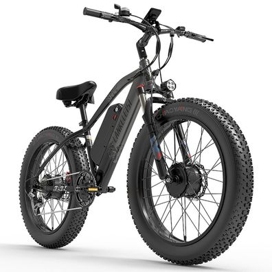 E-Bike Mountainbike Lankeleisi MG740PLUS Offroad-Elektrofahrrad mit zwei Motoren