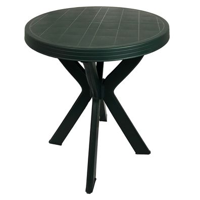 Gartentisch Don Ø70xH72cm Kunststoff Terrasse Grün rund Balkontisch Bistrotisch