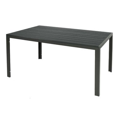 Tisch Gartentisch Aluminium Nonwood anthrazit Gartenmöbel Esstisch 150x90x74cm