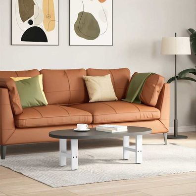 vidaXL Couchtischbeine Weiß 2 Stk. 40x(30-31) cm Stahl