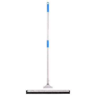 vidaXL Wasserschieber mit Stiel 60,5x119,5 cm Stahl und Gummi
