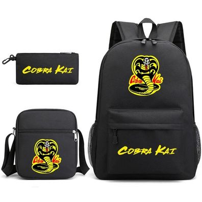 Karate Kid Dreiteiliger Rucksack Casual Rucksack Männlicher und Weiblicher Studentenr