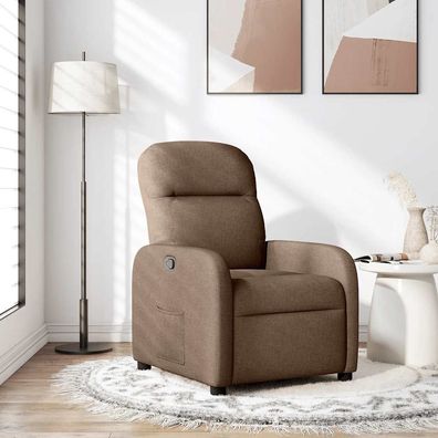 vidaXL Relaxsessel Braun Stoff