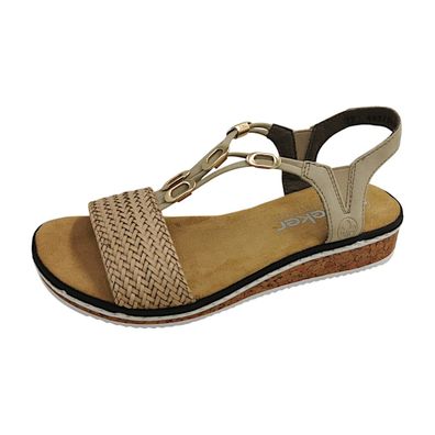 Rieker V3662-62 Beige cliff/ginger