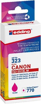 Tintenpatrone EDD-323 ersetzt Canon CLI-551XL