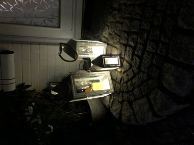 XXL 3tlg Gartenlaternen Windlichter Seilgriff Metall LED Kerzen + Lichterketten