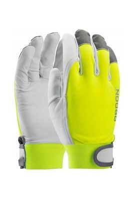 Ardon Hobby Reflex Fluoreszierende Handschuhe mit reflektierenden Ziegenlederelemente