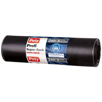 Pely Profi Super Müllsäcke extra stark 120 x 145 cm 240 Liter 8 Stück