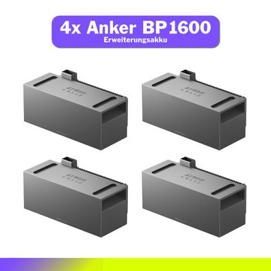 4x Anker SOLIX BP1600 Expansion Batteriespeicher für Balkonkraftwerke 1600Wh