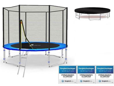 LS-T305-PA10 (BW) LifeStyle ProAktiv Garten- Trampolin 305cm - 10ft - Geprüft