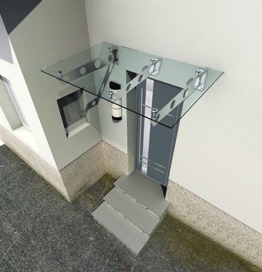 Glaszentrum Hagen - Typ/S3 200x90cm Glasvordach Vordach Türvordach VSG