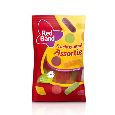 Red Band Fruchtgummi Assortie buntes Englisches Weingummi 100g