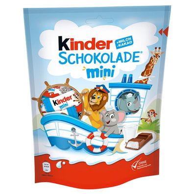 Kinder Mini Riegel Safari Welt aus Vollmilchcreme und Schokolade 120g