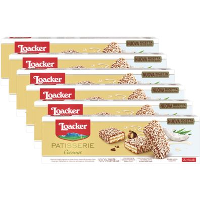 Loacker Gran Pasticceria Coconut Waffeln mit Kokoscreme 100g 6er Pack