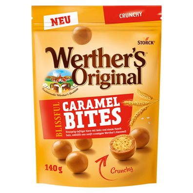 Werthers Original Blissful Caramel Bites Crunchy knusprig süß 140g