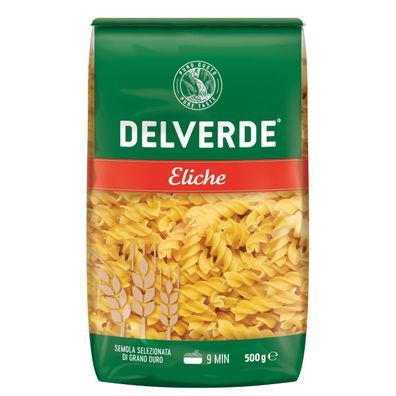 Delverde Eliche Pasta Nudeln Semola Selezionata di Grano Duro 500g