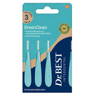 Dr. Best Interdental Green Clean gr.3 6Stk