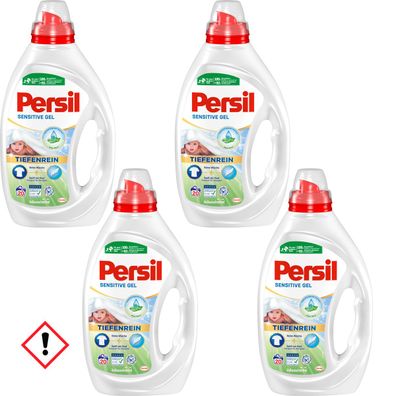 Persil Sensitive Gel Vollwaschmittel Hautverträglich 900ml 4er Pack