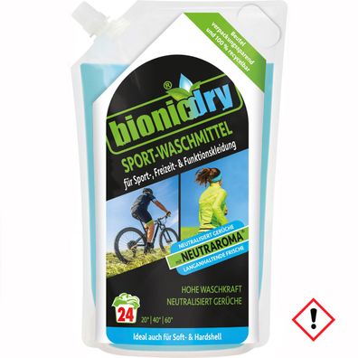 Bionicdry Sport Waschmittel langanhaltende Frische im Beutel 960ml