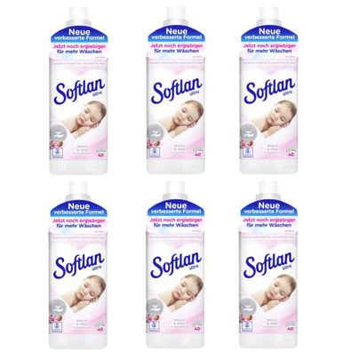 Softlan Weich und Mild Sensitive für empfindliche Haut 1000ml 6er Pack