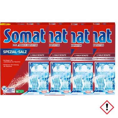 Somat Spülmaschinen Salz Wasserenthärtung Inhalt 4800g 4er Pack