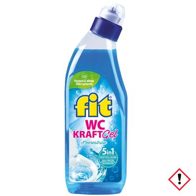 Fit WC Kraft Gel 5 in 1 Meeresbrise mit lang anhaltender Frische 750ml