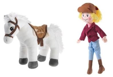 BIBI & TINA Puppe Bibi und Pferd Sabrina als Set Größe 60 cm