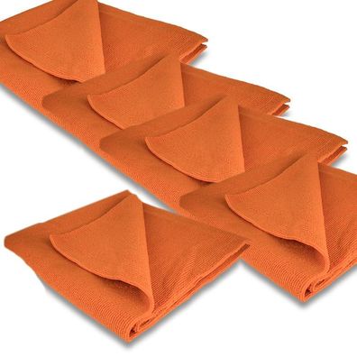 5 x Liquid Elements Red Snapper Mikrofaser- Poliertuch 40x40cm 400GSM