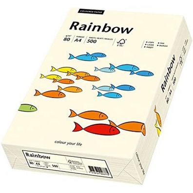 Papyrus Kopierpapier Rainbow hellchamois DIN A4 80g 500 Blatt