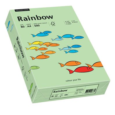 Papyrus Kopierpapier Rainbow mittelgrün DIN A4 80g 500 Blatt