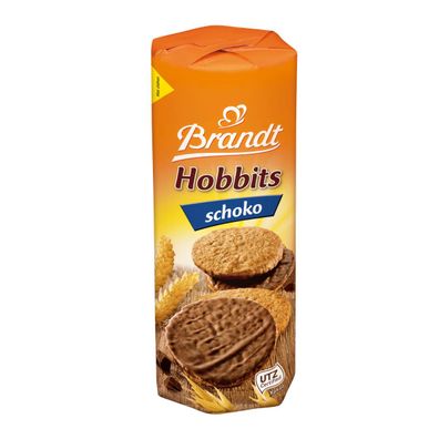 Brandt Hobbits Schoko Hafer Mürbekeks mit Vollmilchschokolade 265g