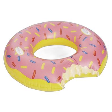 Happy people Schwimmring Donut XXL mit Handgriff bunt Aufblasbar Pool