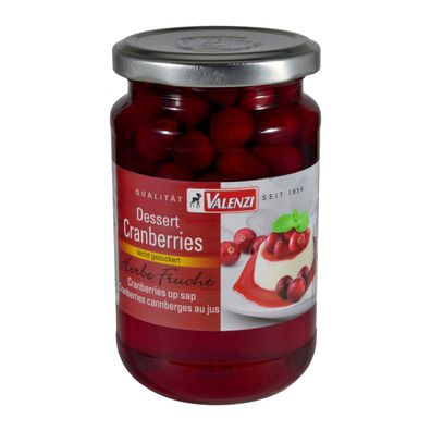 Valenzi Dessert Cranberries herbe Frucht leicht gezuckert 370ml