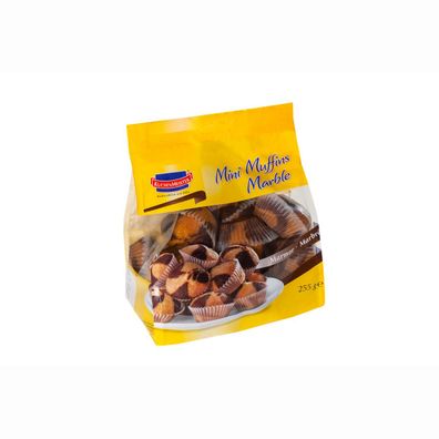 KuchenMeister Mini Muffins Marmor Rührkuchen mit fettarmem Kakao 255g