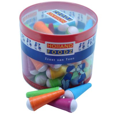 Holland Foodz Candy Eiscreme Tüten bunte Traubenzucker Bonbons 597g