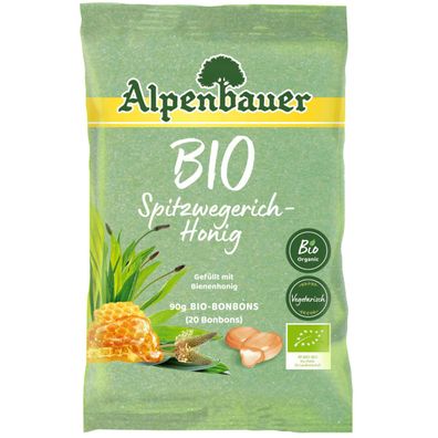 Alpenbauer Bio Spitzwegerich Honig gefüllt mit Bienenhonig 90g