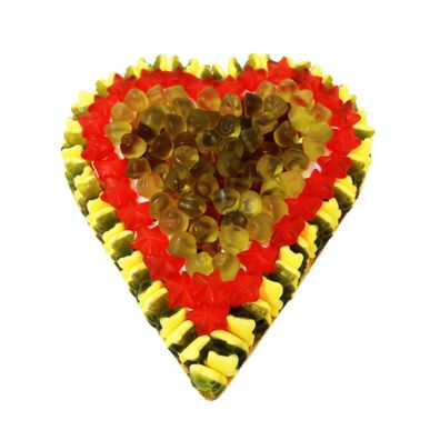 Fruchtgummi Herz grüner Weihnachtstraum mit Waldmeister Bären 800g