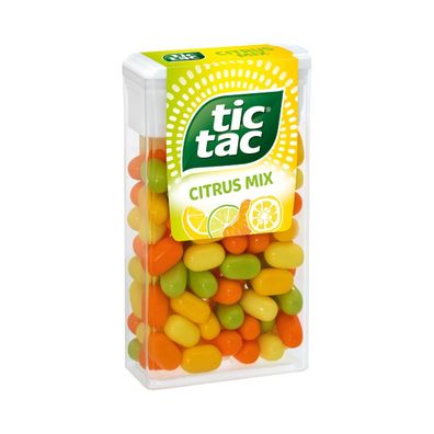 tic tac Citrus Mix Zitrone Yuzu Mandarine Zitrone Limette 54g