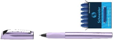 Set Tintenroller Ceod Shiny lilac/Tintenpatronen blau