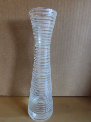 Vase Glas raues Muster Eismuster ca. 28 cm H