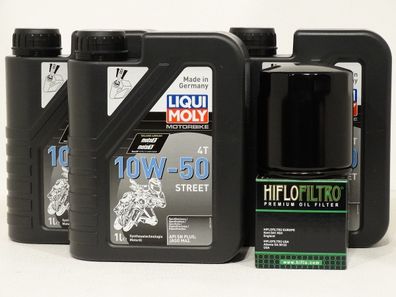Moto Guzzi Quota 1100 ES Bj: 98-03, 3Ltr. LIQUI MOLY 10W50, l- u. Ölfilter