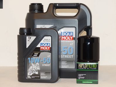 Moto Guzzi California Audace Bj: 15-, 5Ltr. LIQUI MOLY 10W50, l- u. Ölfilter