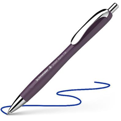 Kugelschreiber Slider Rave plum Mine Slider 755 XB blau